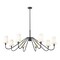 Z-Lite Gianna Chandelier, 8-Light, 60.25 In.W x 23.25 In.H, Matte Black/White 7509-8-60MB - alternate 8